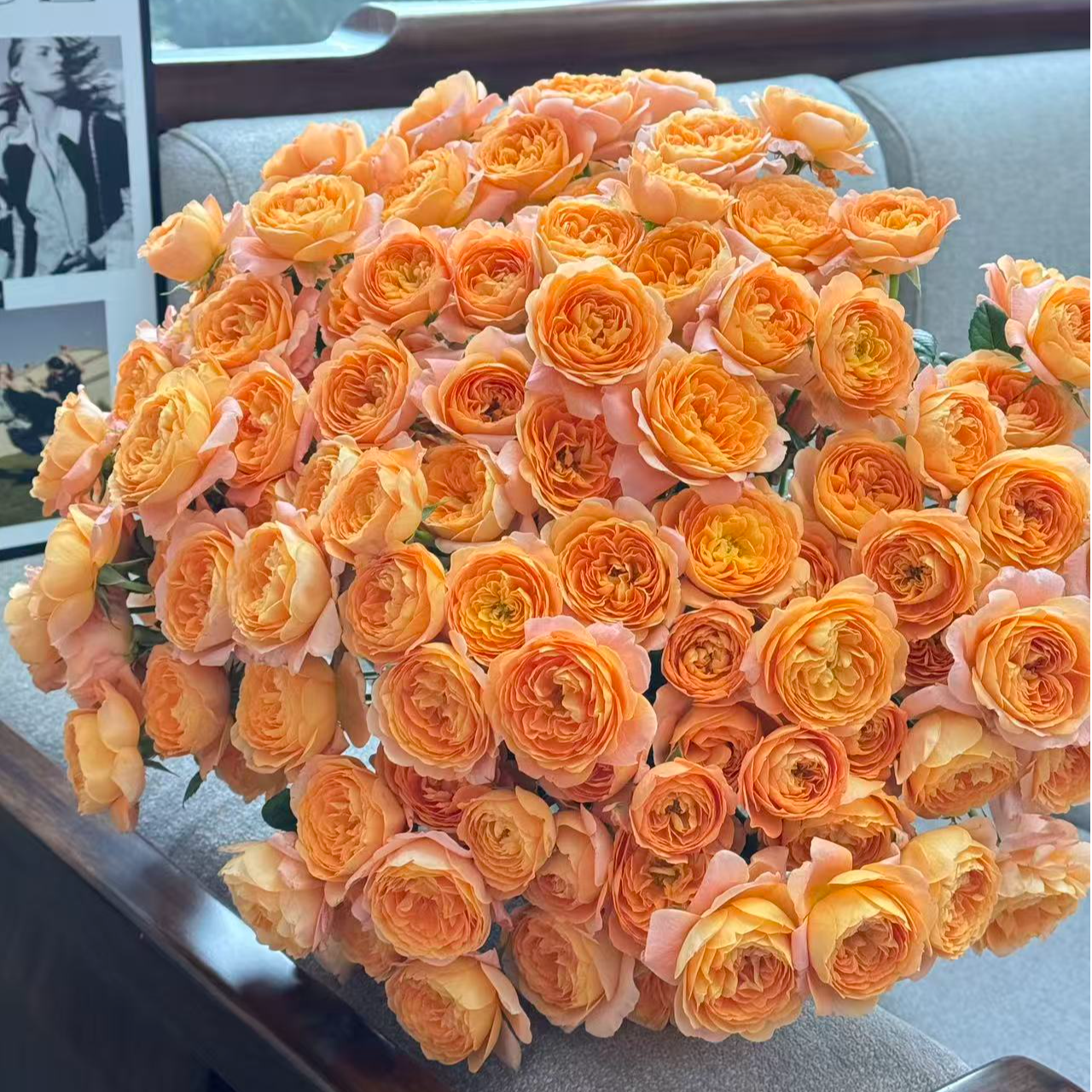 【陌上花开】果汁阳台-多头玫瑰夏日橘子汽水（注意：带包装醒花哦~）