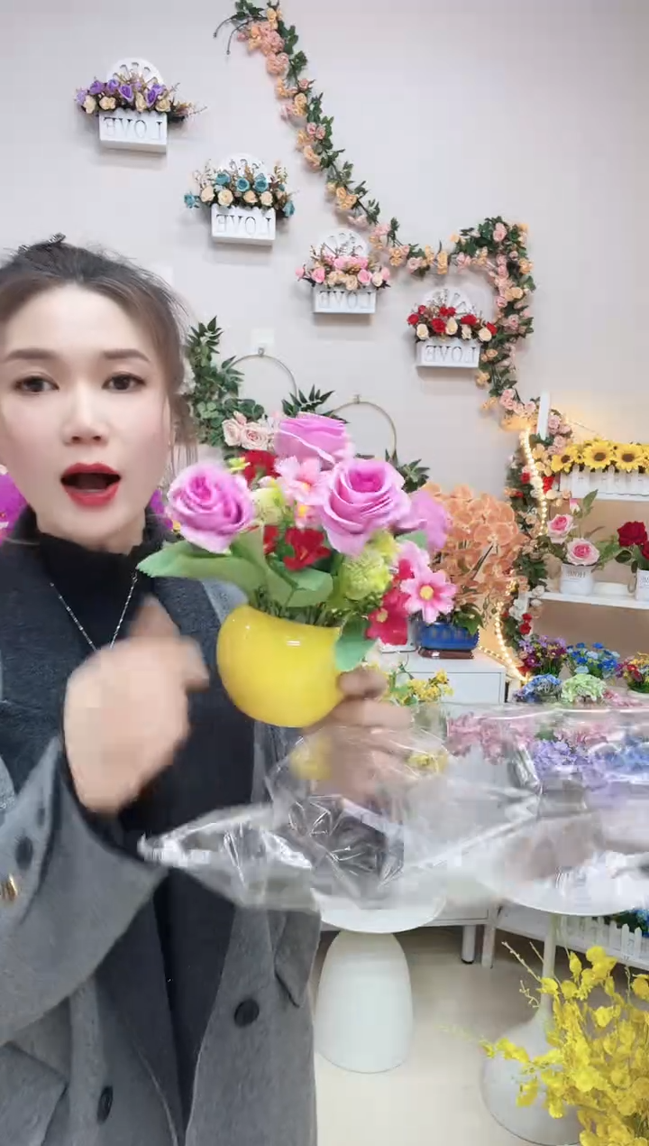 紫色茶苞+黄色陶瓷