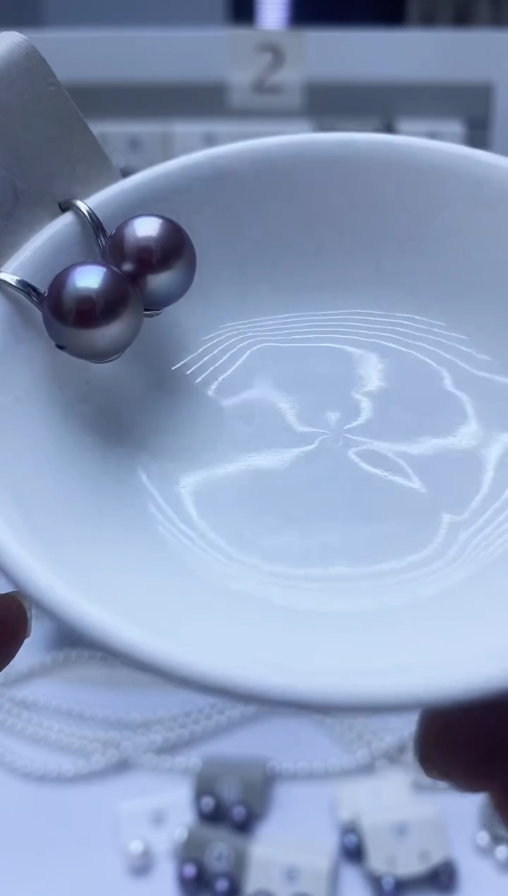 【闪购商品】淡水珍珠耳饰银S925镶嵌105