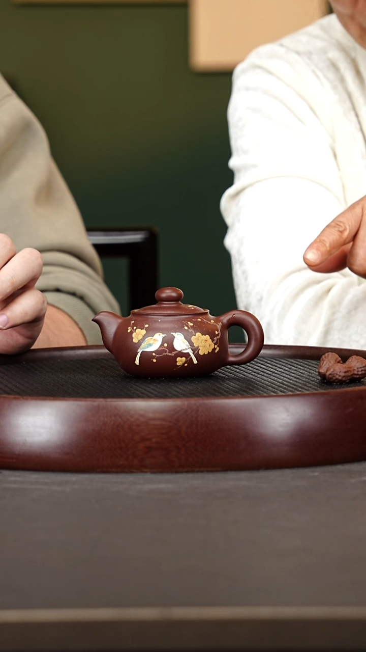 茶壶紫砂135张彩萍 卡盖芙蓉珠 棠韵紫泥200cc