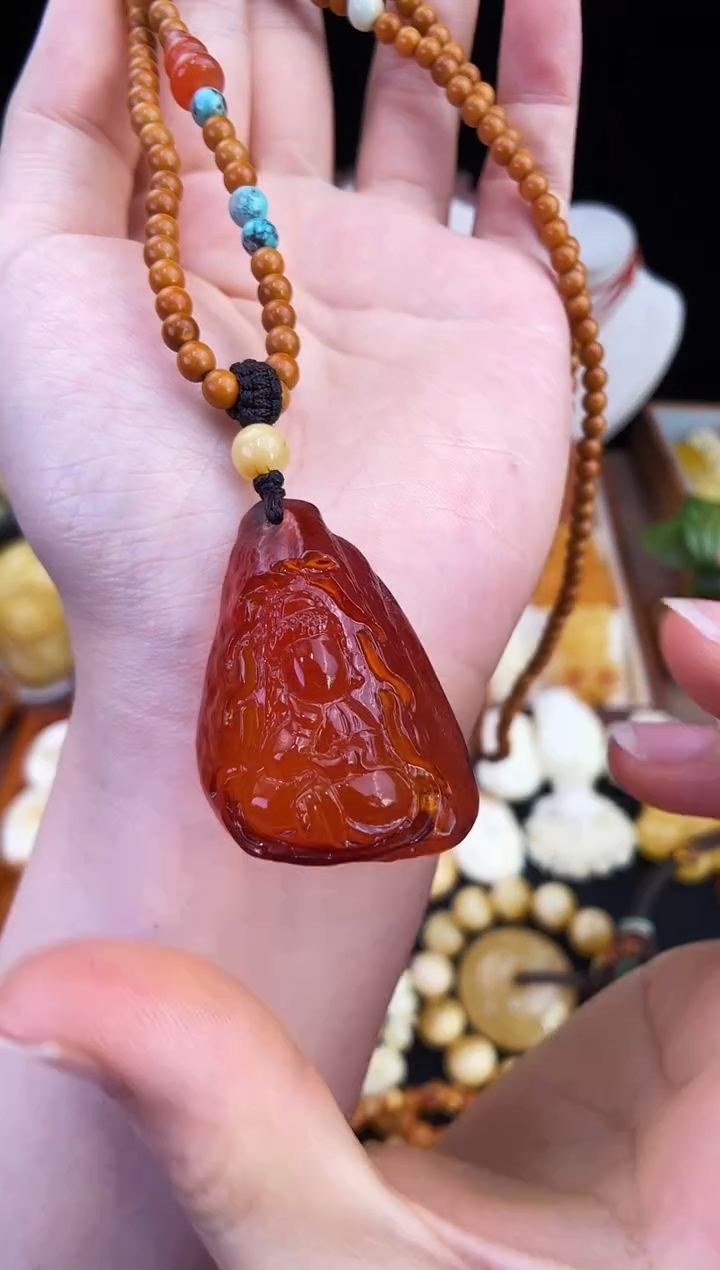 琥珀未镶嵌珠宝奇石柒月