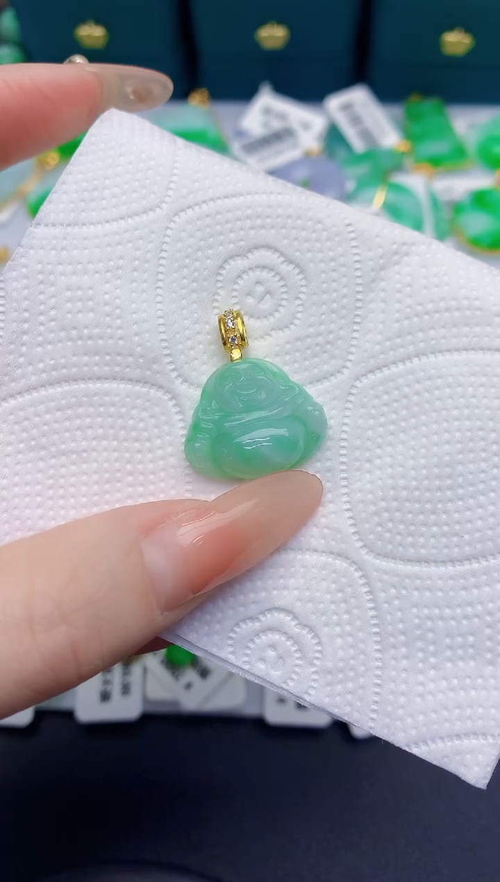 颈饰未镶嵌翡翠缅甸天然翡翠A货