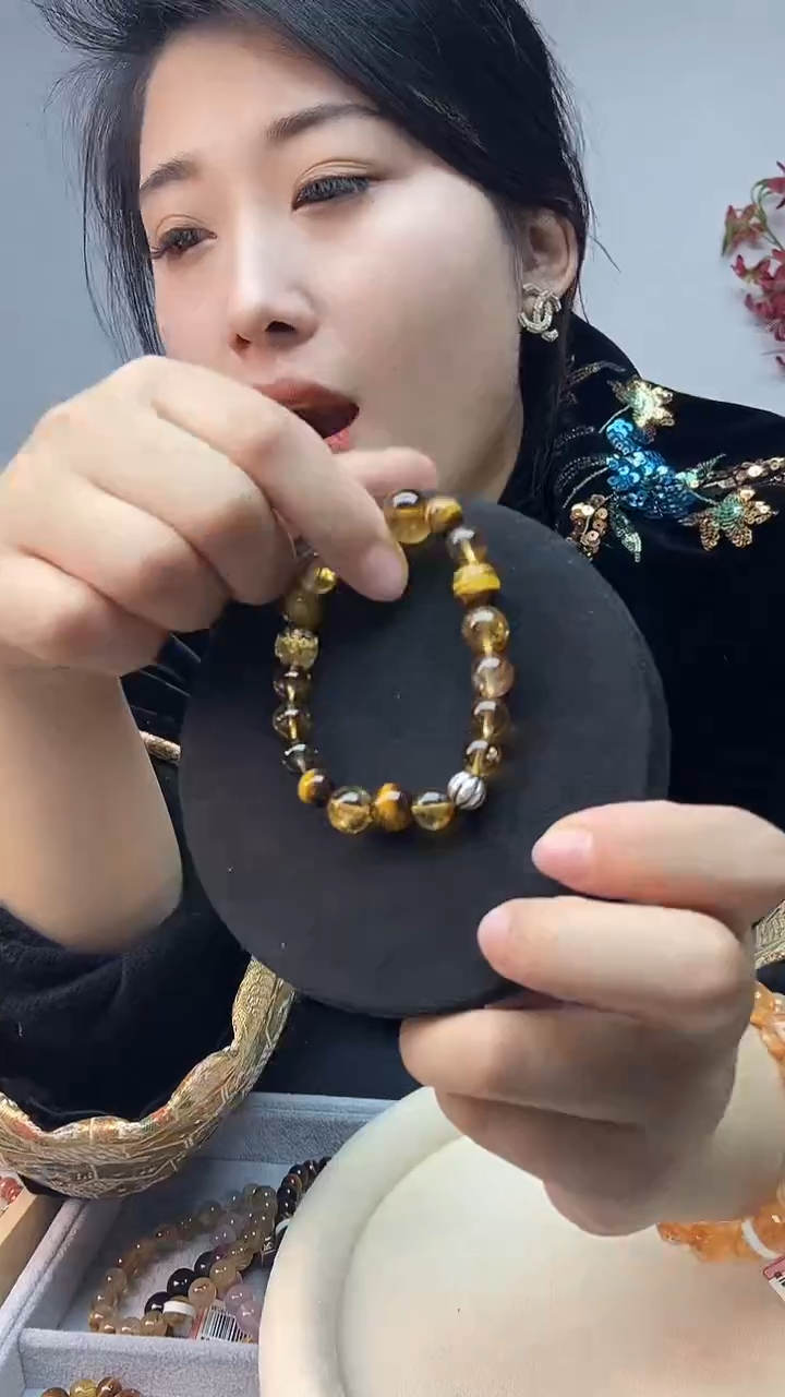 【闪购商品】水晶手链未镶嵌diy金晶手链