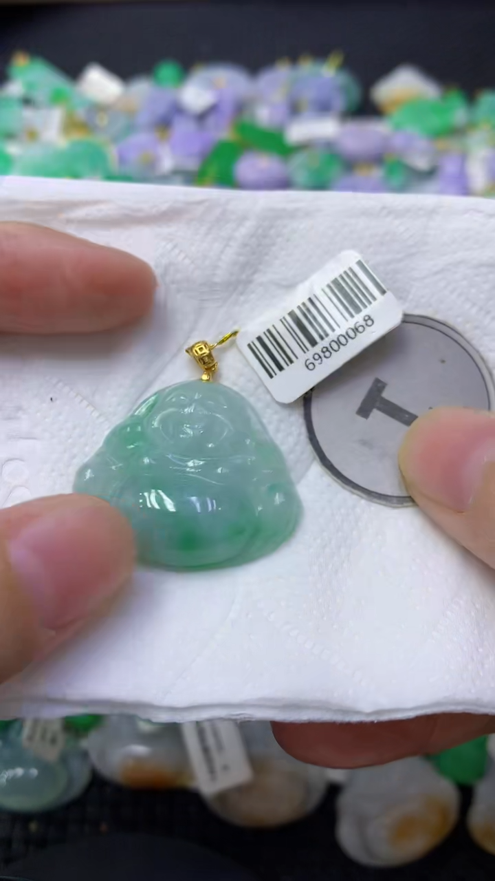 颈饰未镶嵌翡翠天然缅甸翡翠A货