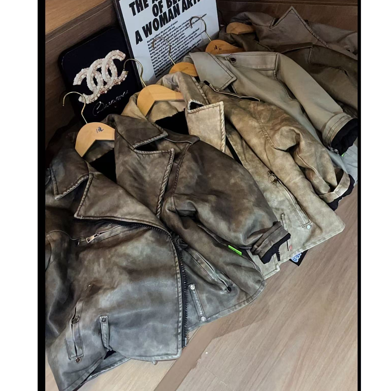 510190（随机发） 儿童男女同款 韩版休闲舒适冬款保暖洋气皮衣外套