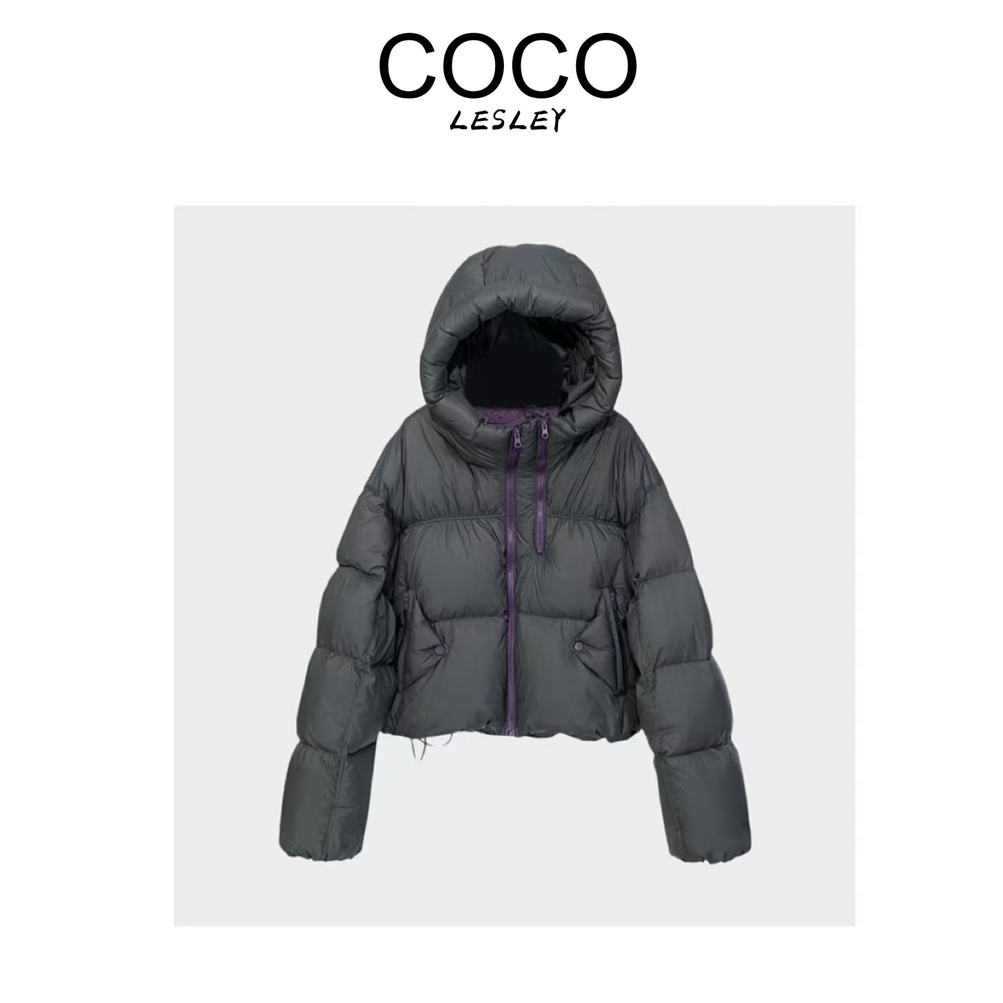 【COCO LESLEY】YRF064白鸭绒羽绒服时尚高端短款外套
