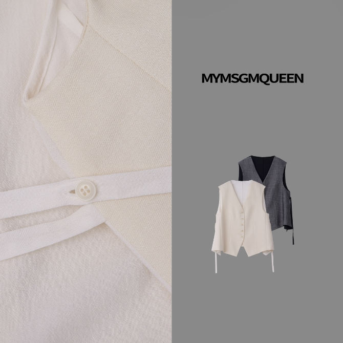 “静奢典范”文艺知性设计感马甲