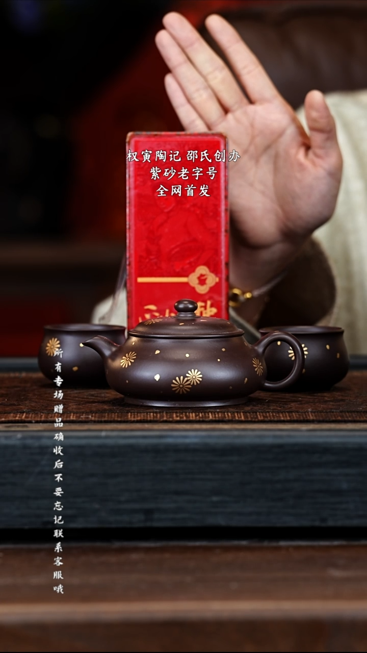 宜兴紫砂QYTJ 紫泥 明炉套组 170cc