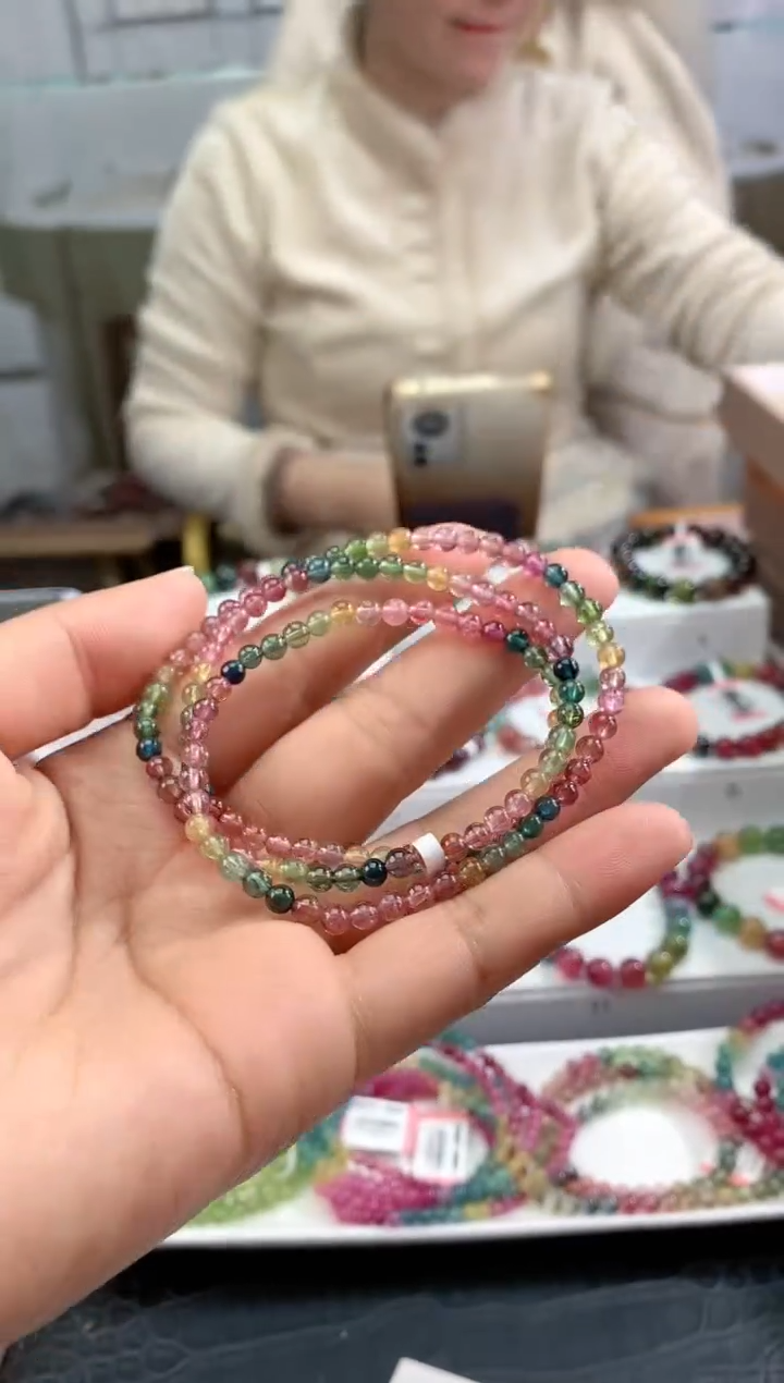 【闪购商品】碧玺手串未镶嵌多样性发一条