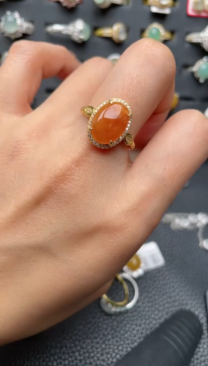 【闪购商品】翡翠戒指银S925镶嵌1111111111  60