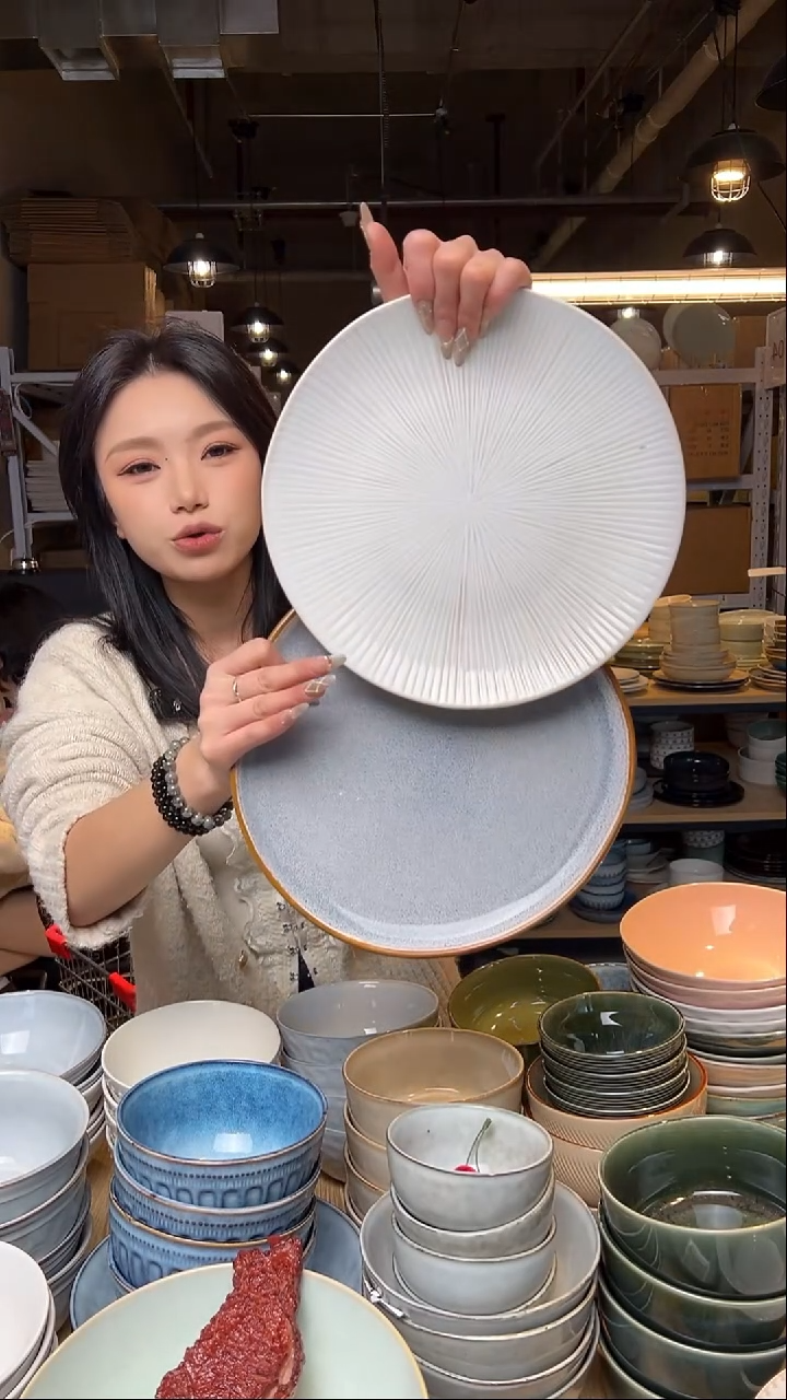 瓷43外贸尾货窑变釉下彩默外微瑕