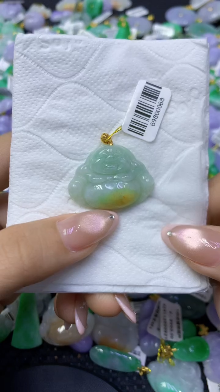 颈饰未镶嵌翡翠天然缅甸翡翠A货
