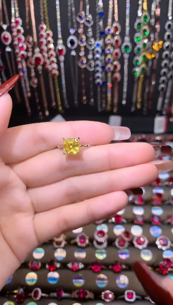 【闪购商品】烟晶戒指银S925镶嵌银色