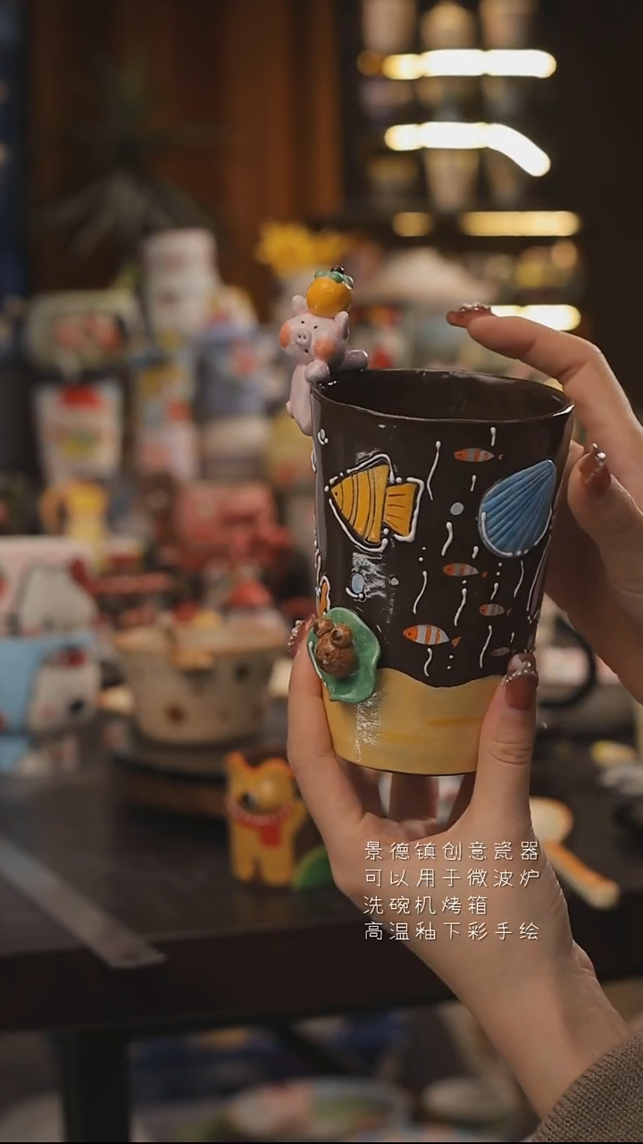 景德镇釉下彩绘设计师款式陶瓷