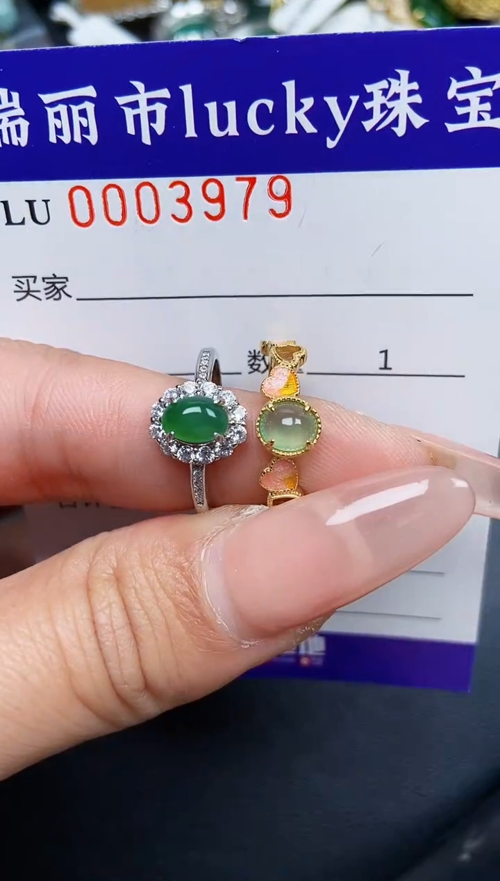 【闪购商品】翡翠颈饰银S925镶嵌3979