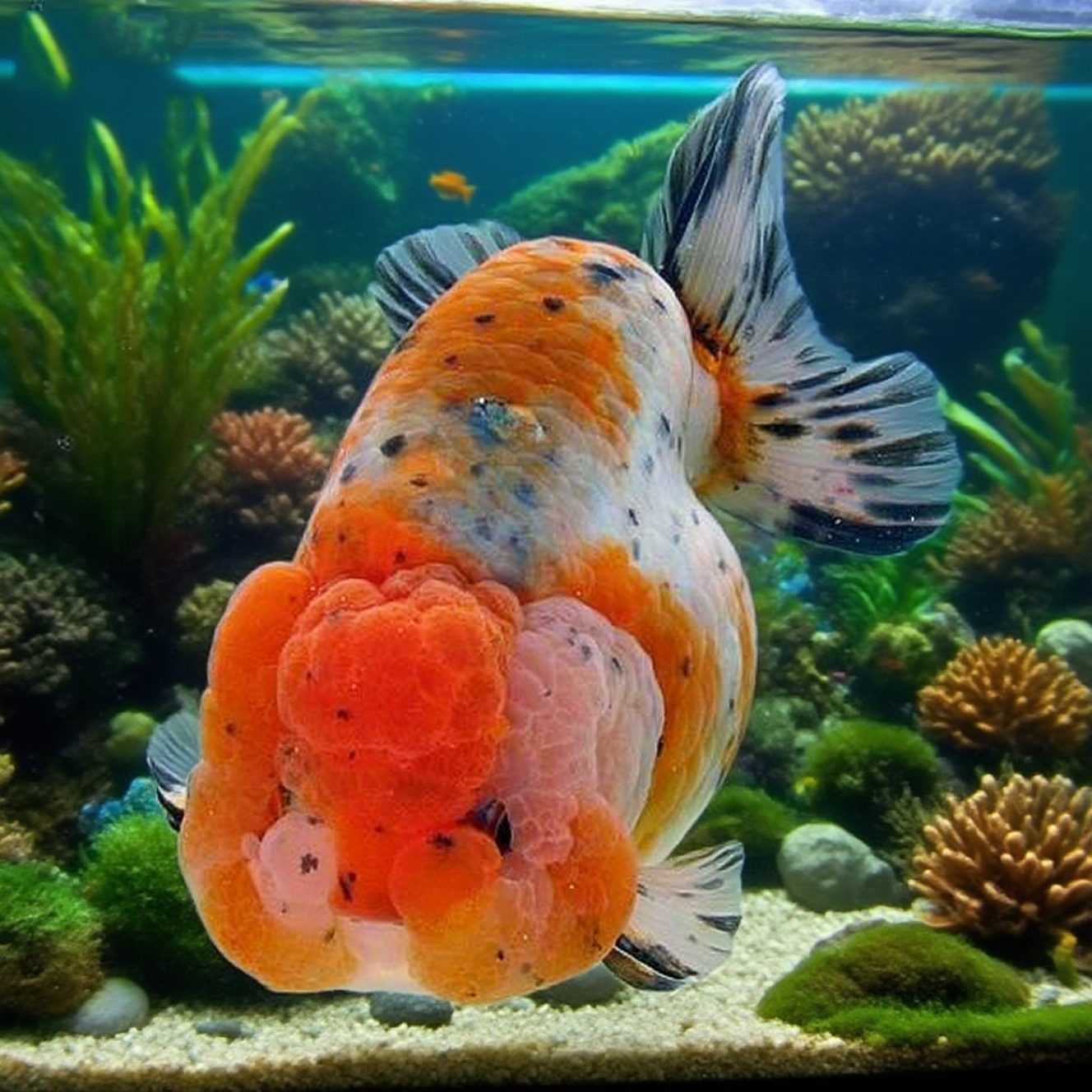 兰寿金鱼兰寿观赏鱼娃娃脸淡水鱼冷水鱼饲养宠物鱼(拍开箱视频）