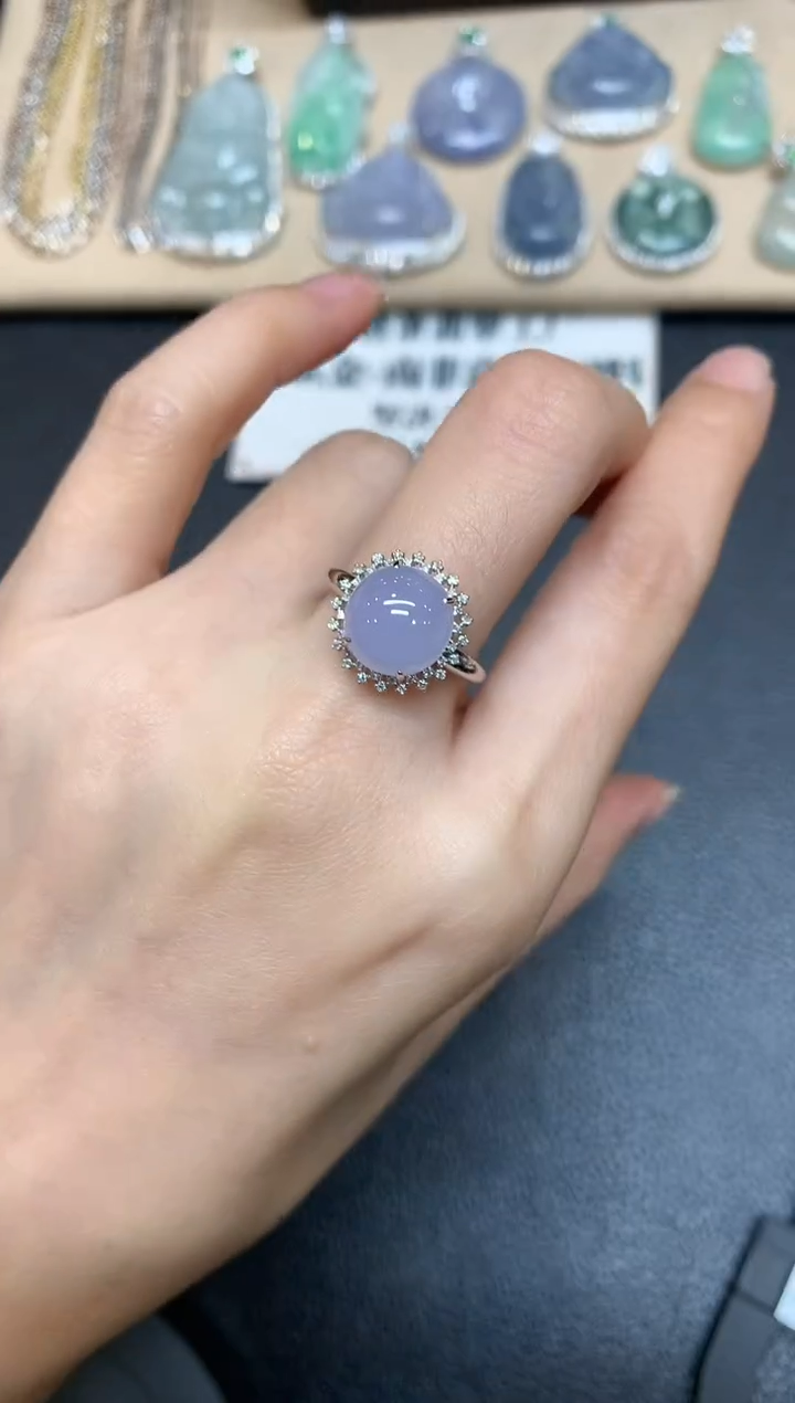 【闪购商品】翡翠戒指18K金镶嵌【无服务费