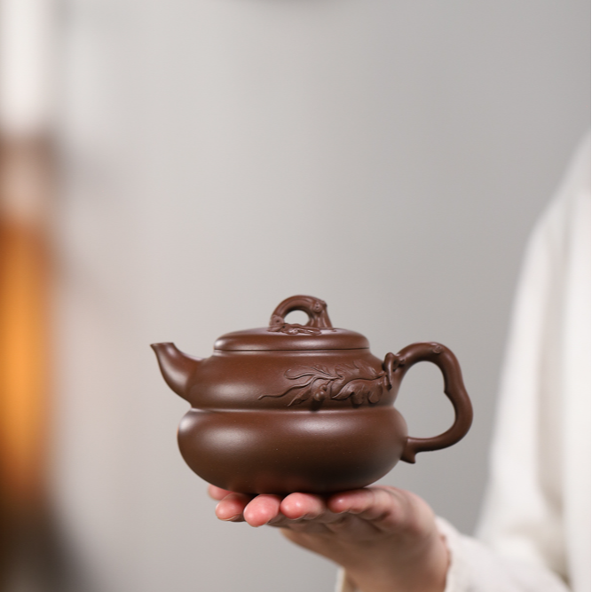 原矿老紫泥茶壶葫芦壶300cc