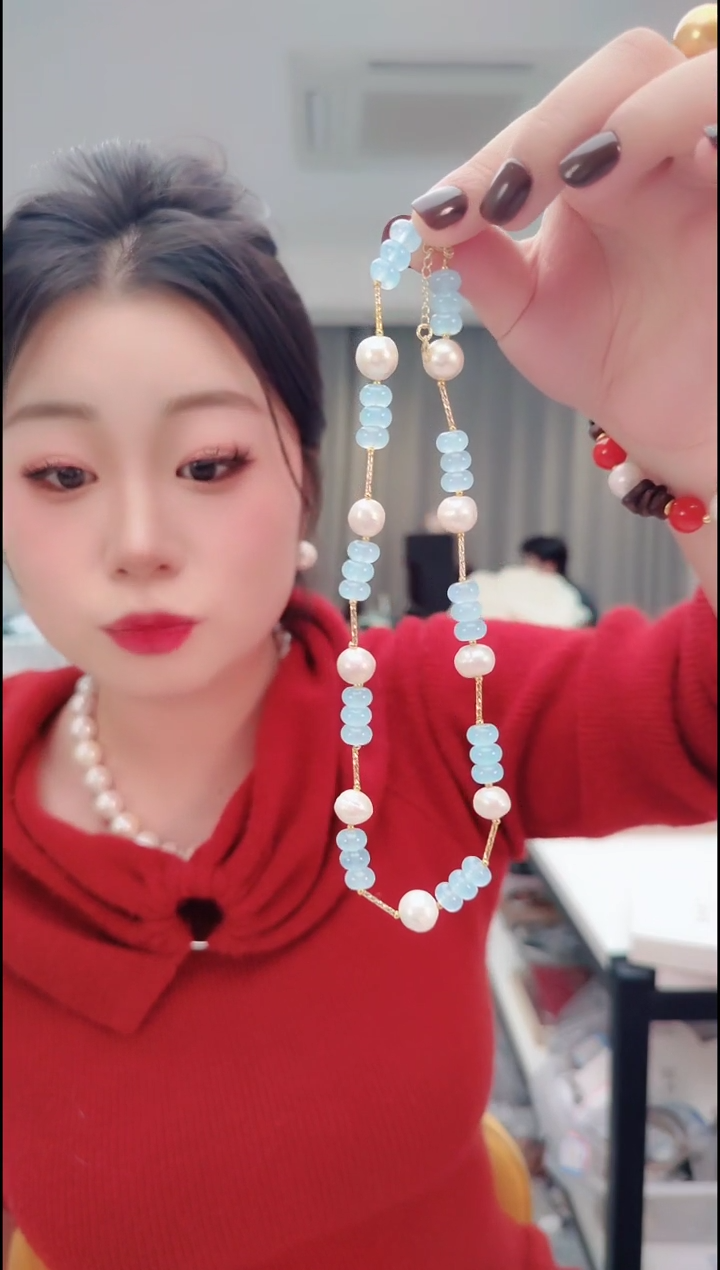 颈饰未镶嵌淡水珍珠3169算盘珠