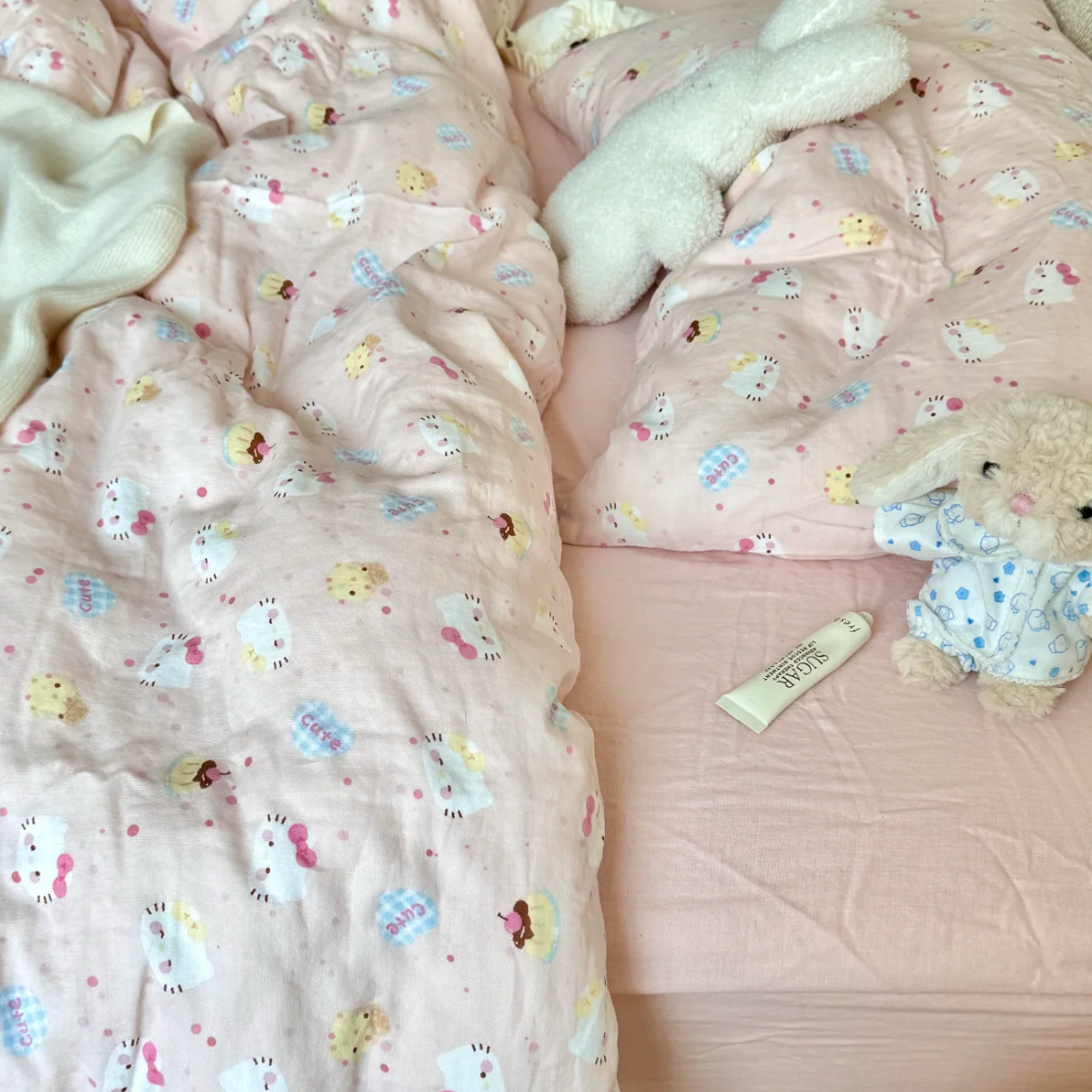 (微瑕处理)加厚100%全棉美拉德风床单四件套A类双层纱床单被套