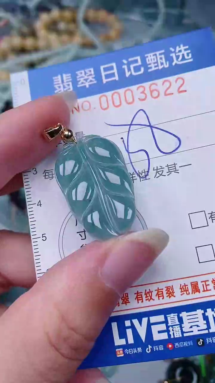 翡翠未镶嵌颈饰00003622