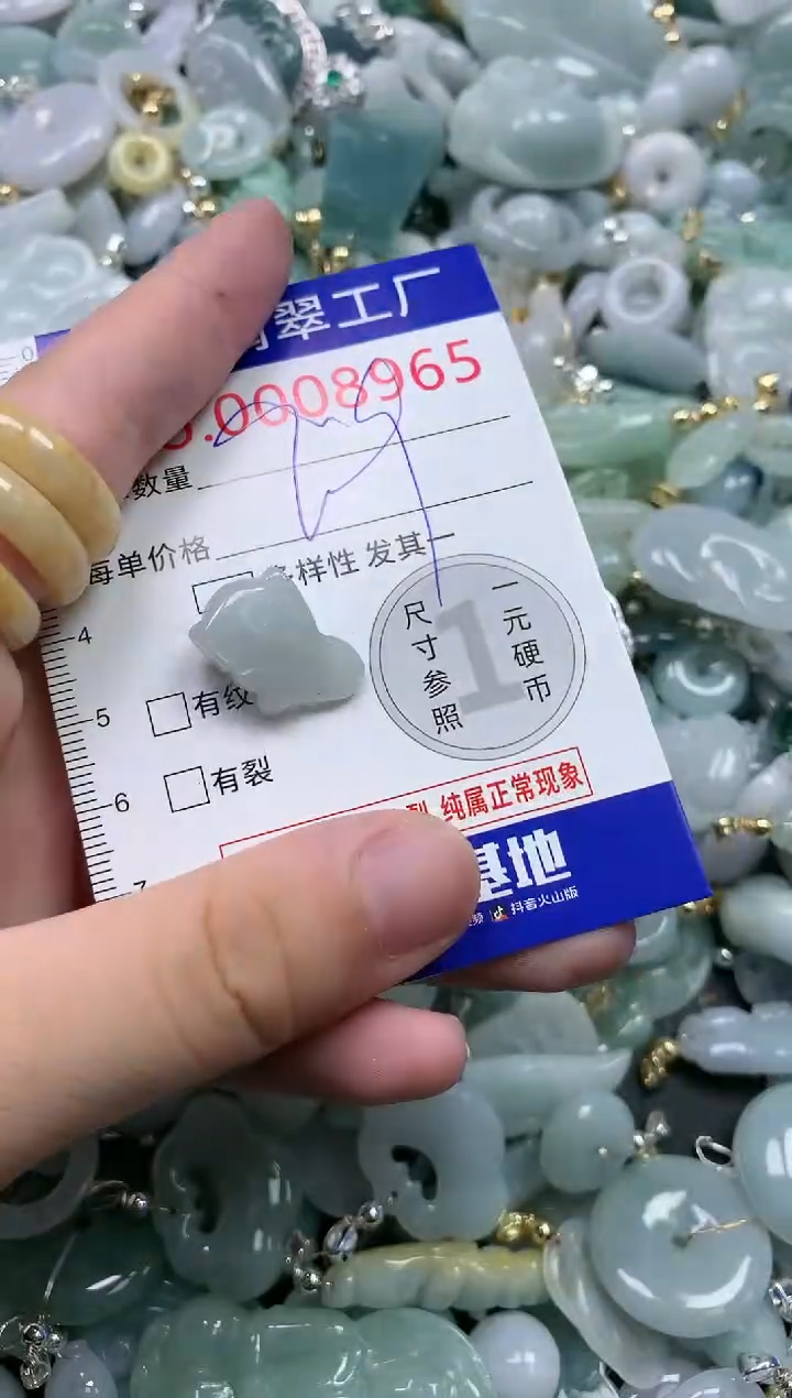 翡翠未镶嵌吊坠(不含链)8965