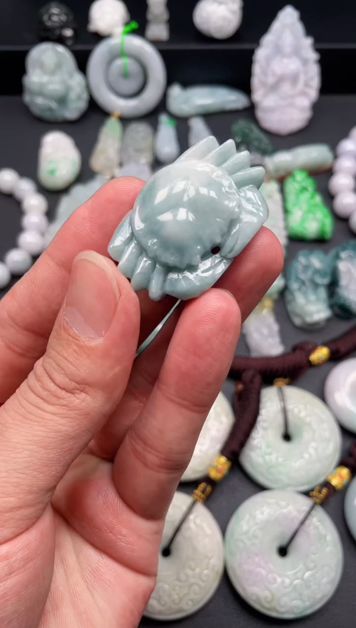 翡翠未镶嵌颈饰天然翡翠a货
