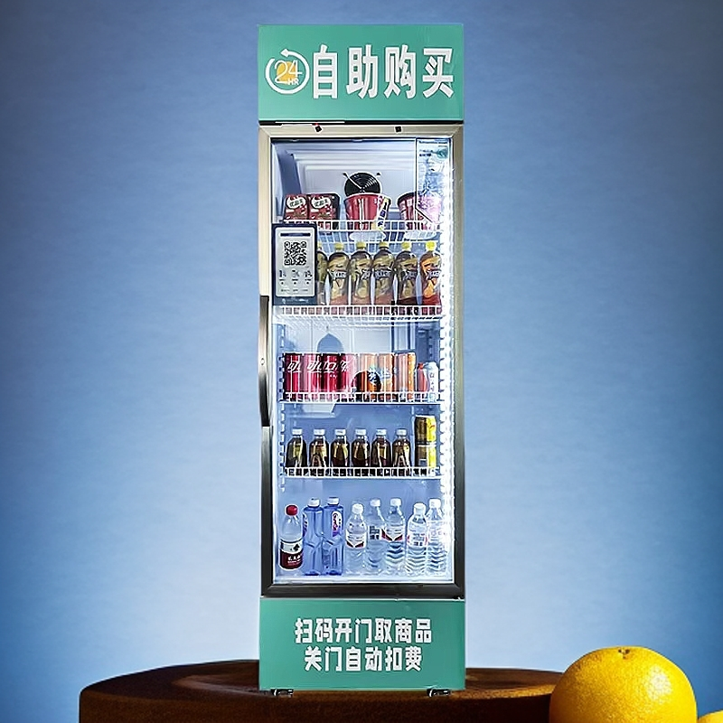 中谨320L开门柜无人售货机自动售货机大容量商用立式