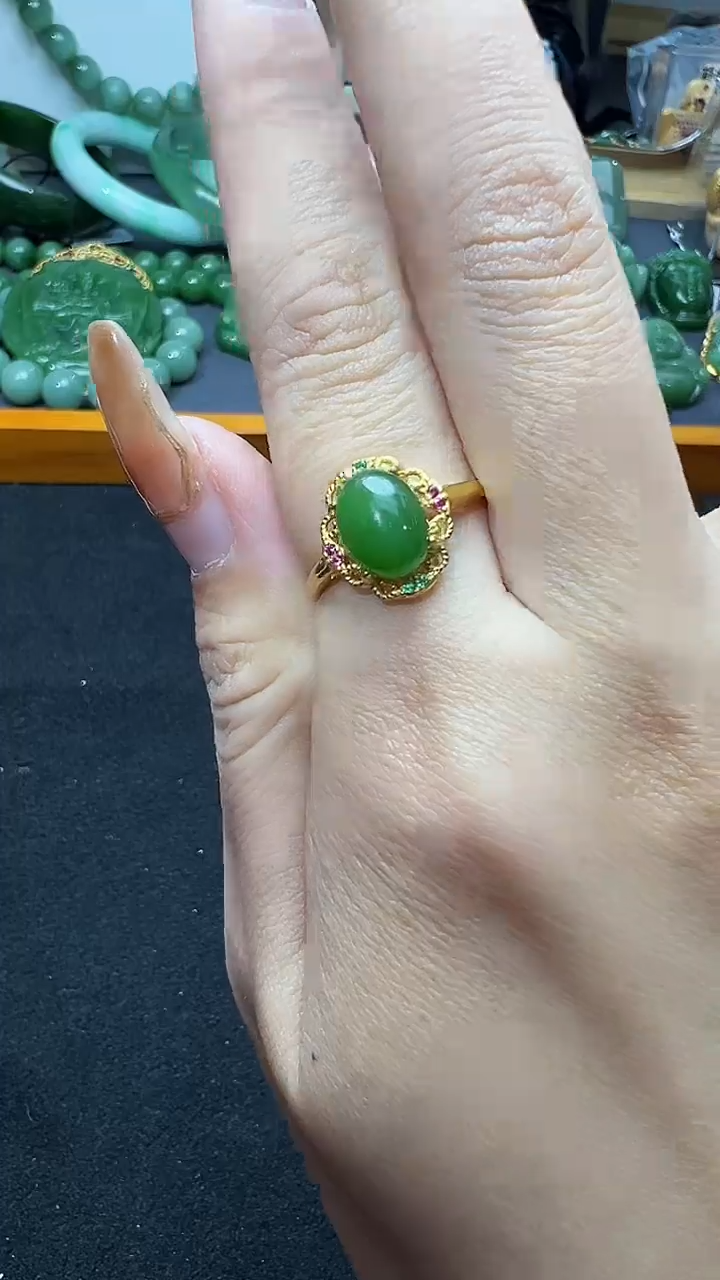 【闪购商品】和田玉戒指未镶嵌23