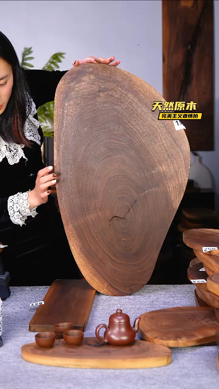 木北美黑胡桃原木.干裂疤结不属于商品质量问题完美主义者慎拍