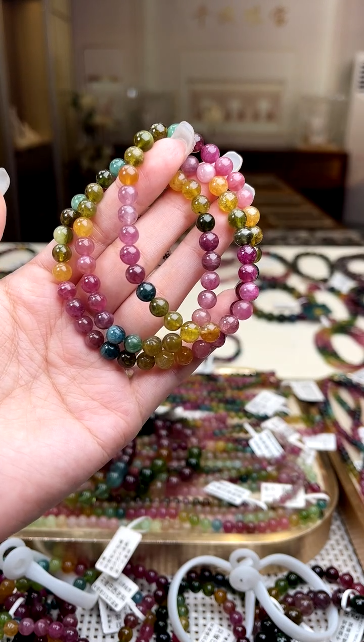 【闪购商品】碧玺/未镶嵌6mm+碧玺多圈多样性发货