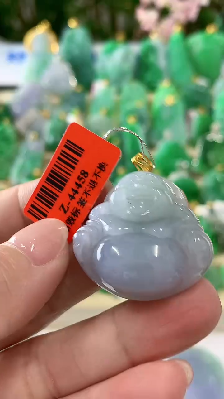 【闪购商品】翡翠颈饰18K金镶嵌挂件