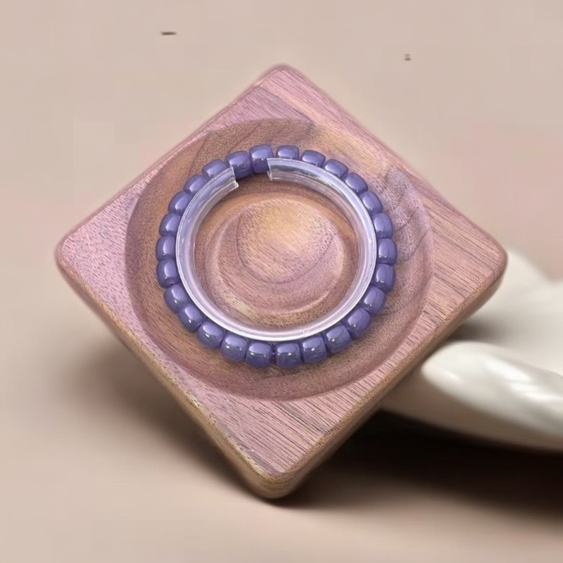 【佳玺精选】 226 天然玉石 姻紫直切8mm