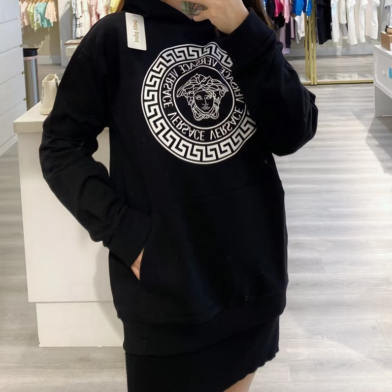 未使用 VERSACE/范思哲 美杜莎头像印花圆领长袖卫衣