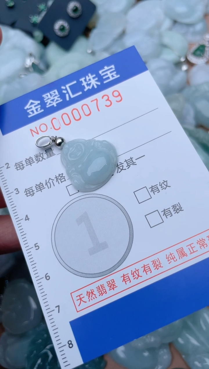 翡翠未镶嵌颈饰739