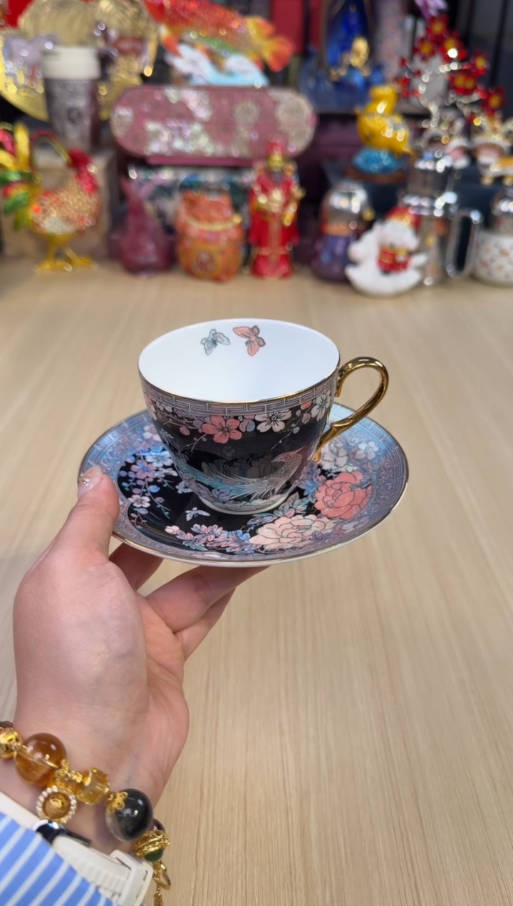 58灵羽和鸣咖啡杯-黑色