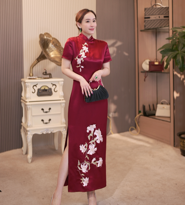 【霓裳羽衣】百年好合 轻中式净版高端气质连衣裙 