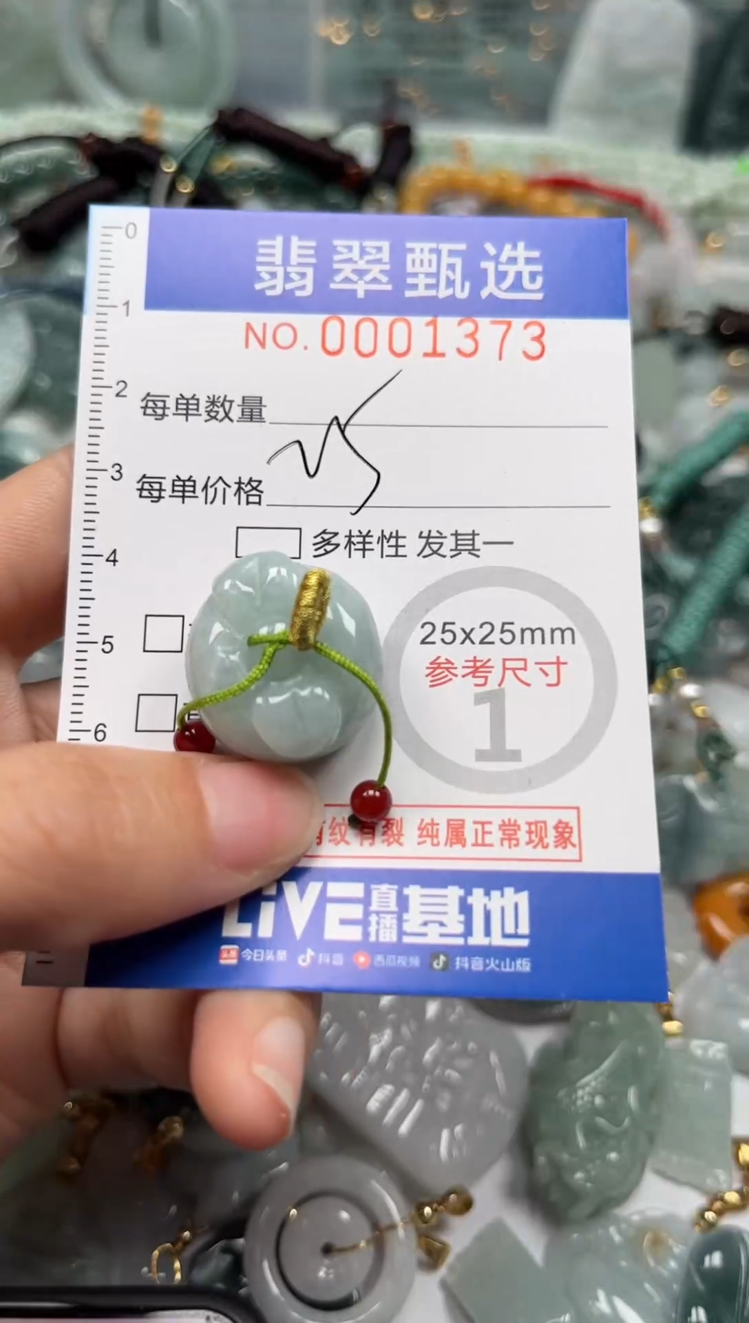 【闪购商品】翡翠颈饰未镶嵌00..1373