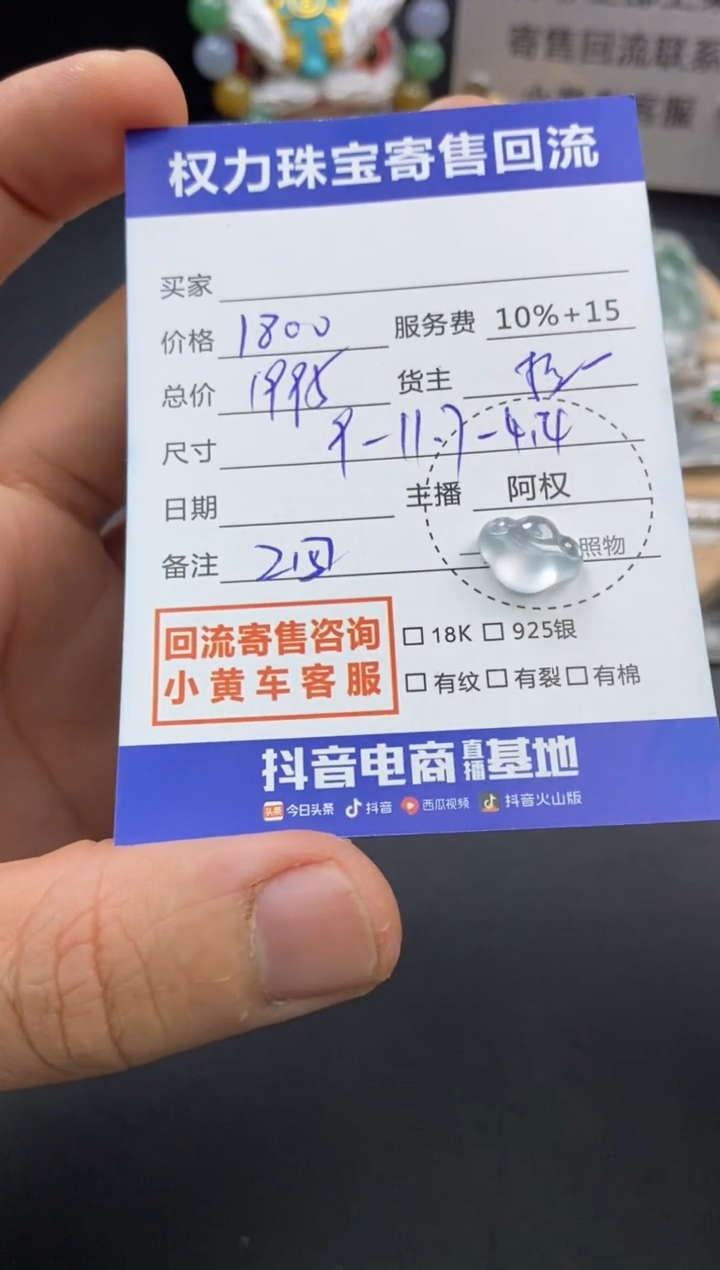 【闪购商品】翡翠颈饰未镶嵌寄售不退换