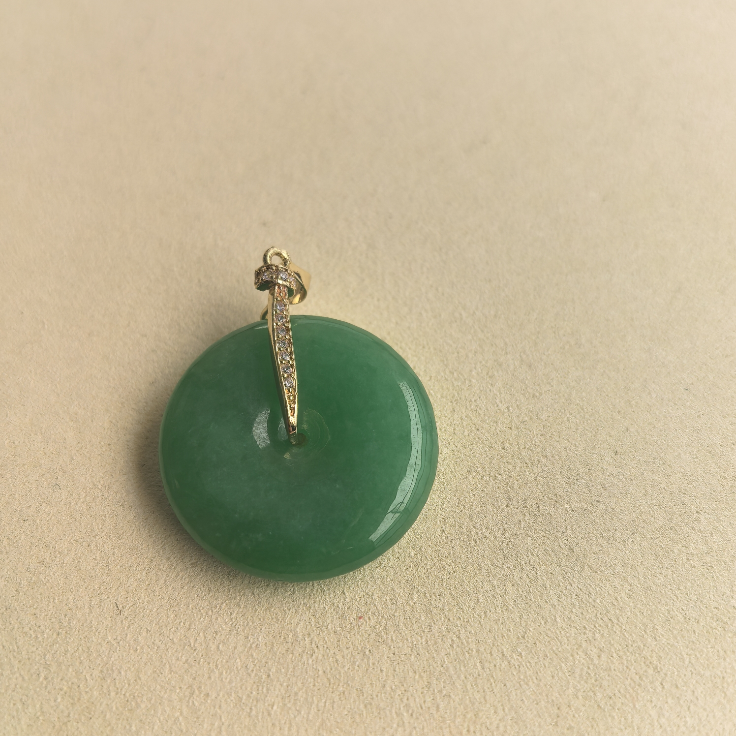 高定珠宝满绿平安扣YH764S0828