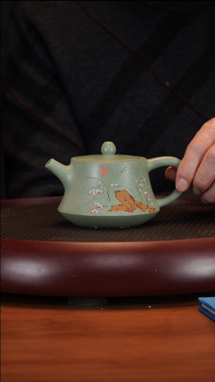 【闪购商品】紫砂茶壶1-37 BYM柱楚豆青砂