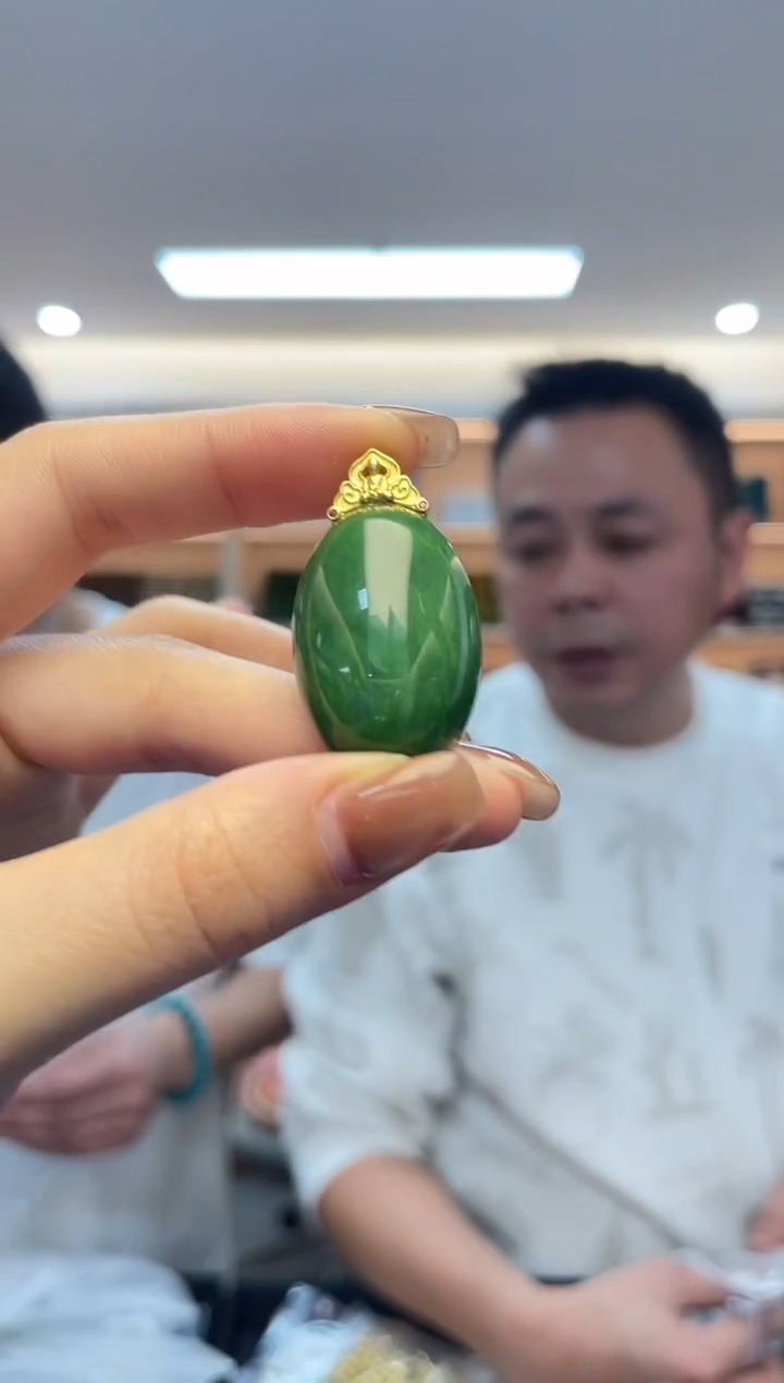 颈饰银S925镶嵌和田玉（多样性发一件）