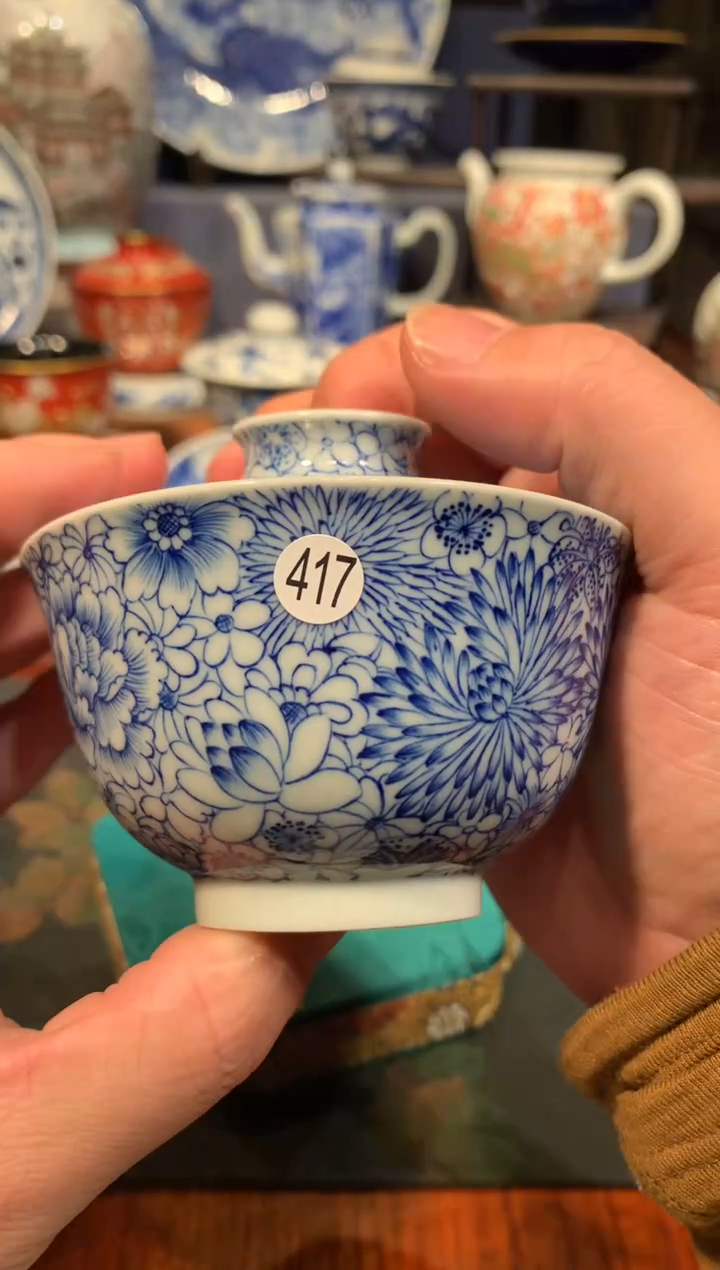 悠***记417青花盖碗瑕疵