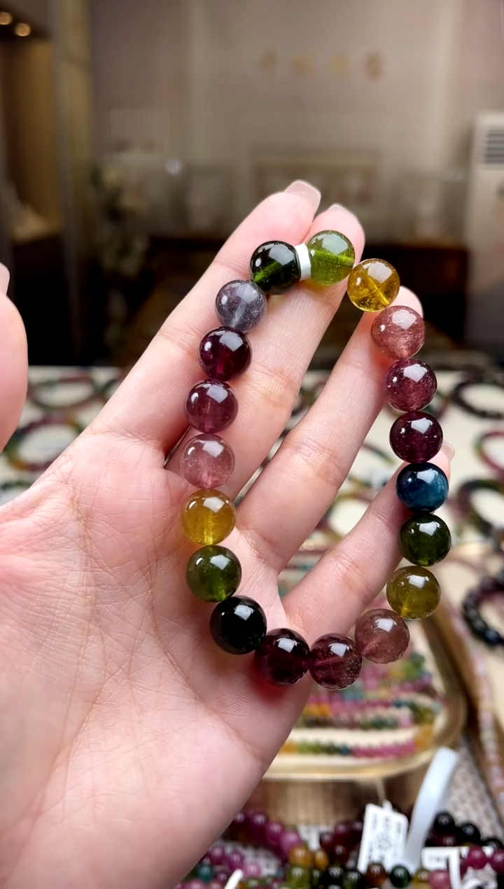 【闪购商品】/未镶嵌碧玺10mm+碧玺单圈多样性发货