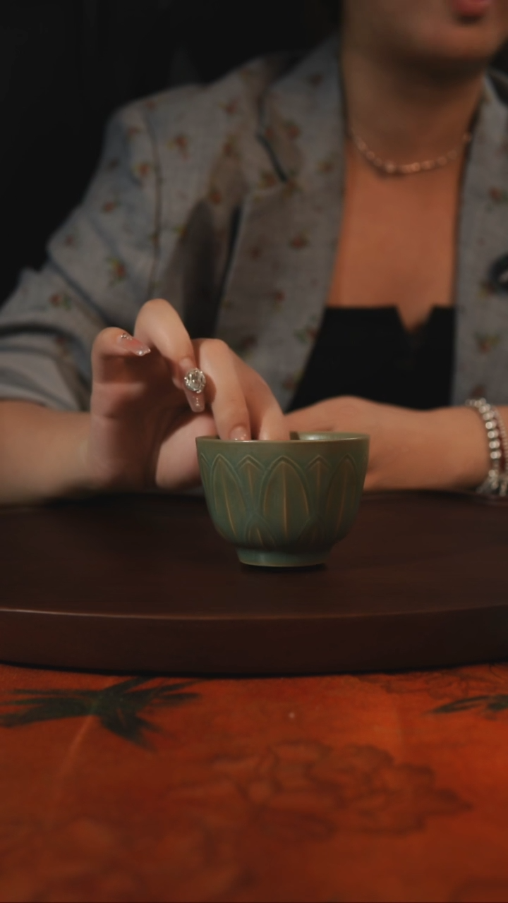 杯子柴烧全品一级 汝州原产地原矿仿古老釉