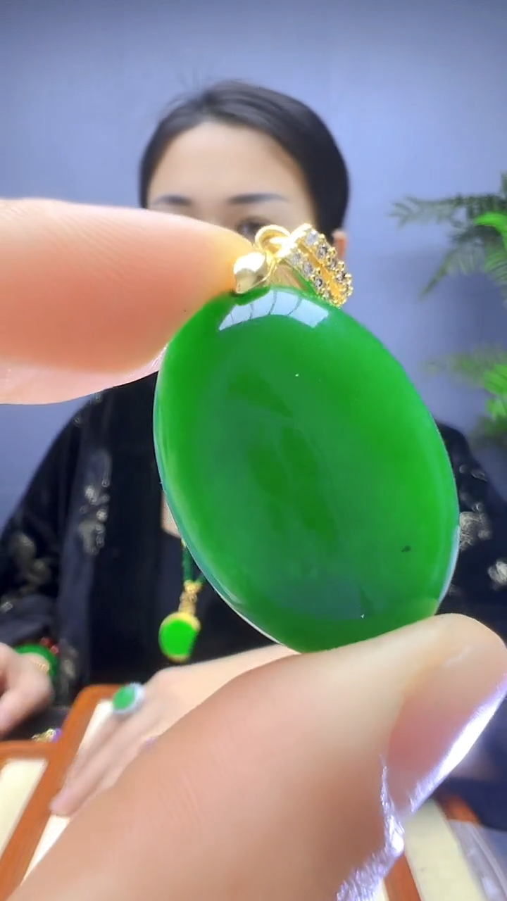 【闪购商品】翡翠颈饰14K金镶嵌 颈饰