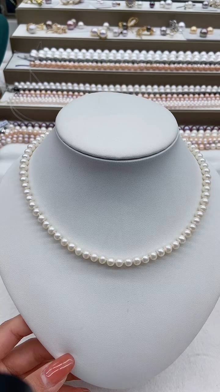 【闪购商品】淡水珍珠颈饰未镶嵌淡水无核珍珠项链基地发货