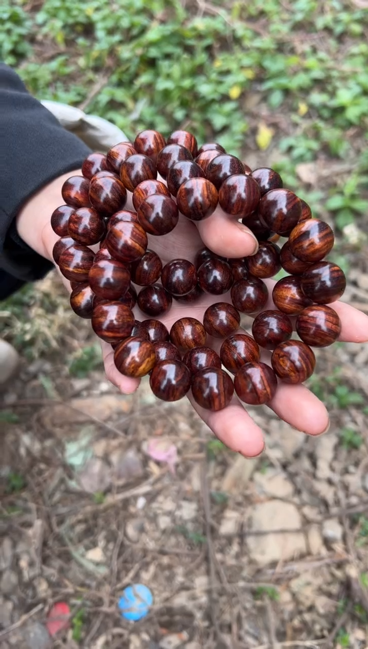 手串/手链黄花梨/降香黄檀A007火山口1.5圆珠手串288