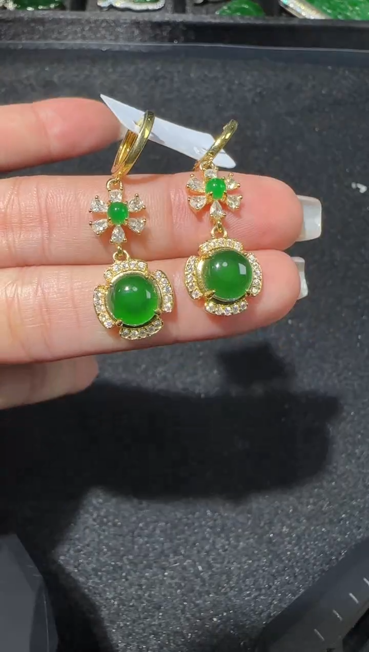 【闪购商品】翡翠耳饰未镶嵌多样性发货拍一发一