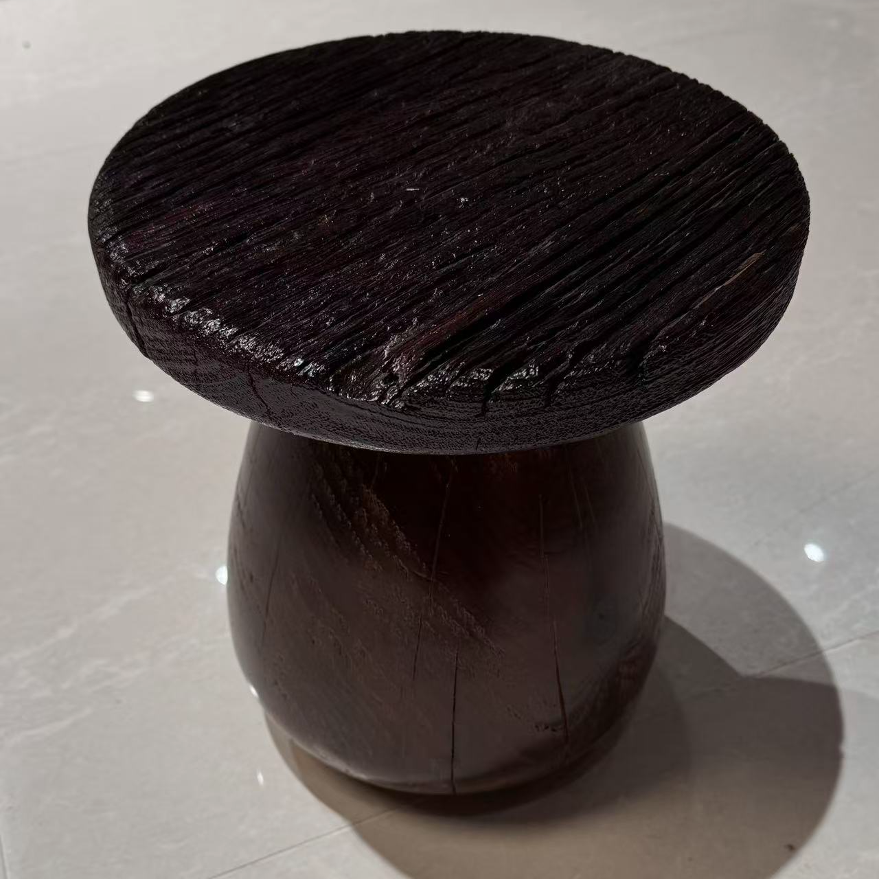 《典匠新品首发》蘑菇凳 风化木 侘寂风圆形简约 侘寂